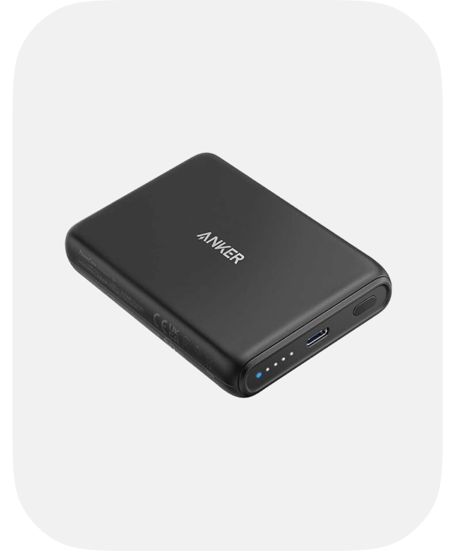 Anker PowerCore Magnetic 5K QI Charger, Black